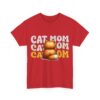 Cute Cat Mom T-shirt Cotton Tee - Image 14