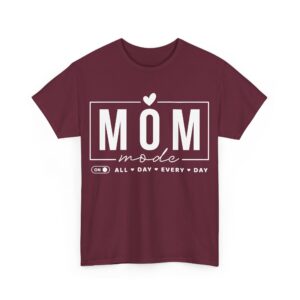 Mom Mode Cotton Tee - All Day Every Day