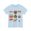 Cute Sushi Friends Cotton Tee - Image 7