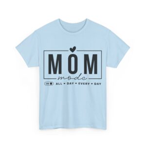 Mom Mode Cotton Tee - Casual Everyday Wear
