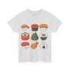 Cute Sushi Friends Cotton Tee - Image 2
